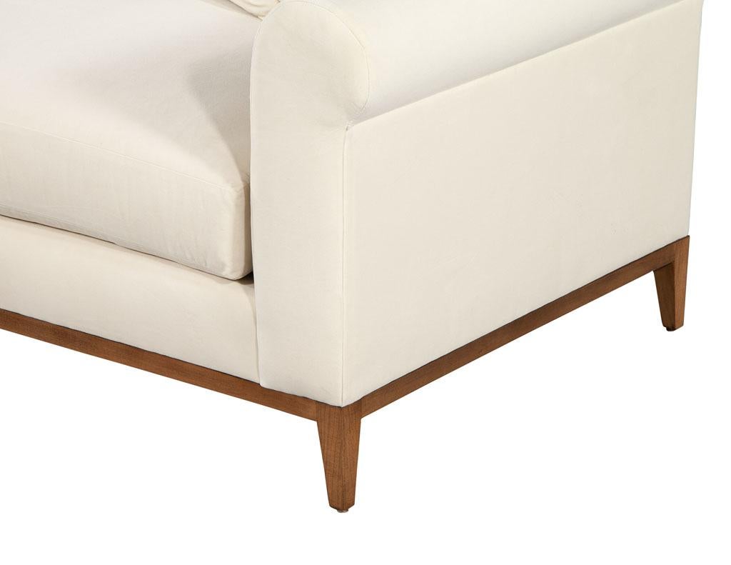 Contemporary Tufted Sofa with Curved Arms by Ellen Degeneres Pales Sofa 1