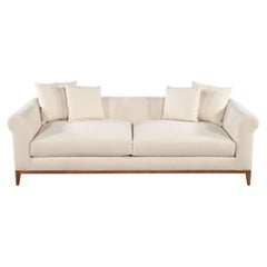 Contemporary Tufted Sofa with Curved Arms by Ellen Degeneres Pales Sofa