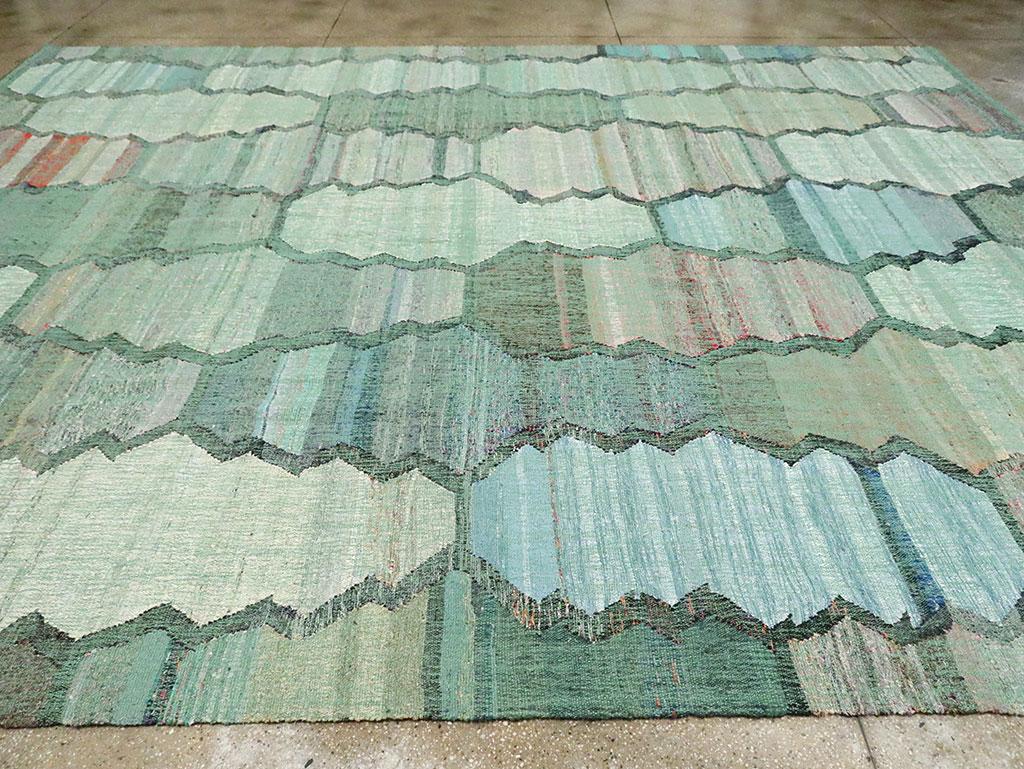 Contemporary Turkish Flat-Weave Kilim Large Room Size Carpet For Sale 1