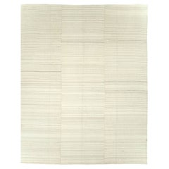 Tappeto turco contemporaneo a tessitura piatta Kilim di colore beige per ambienti
