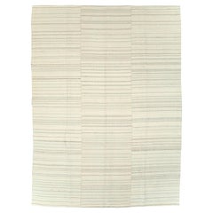 Tappeto turco contemporaneo a tessitura piatta Kilim in Beige