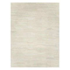 Contemporary Turkish Flatweave Large Carpet in Beige White
