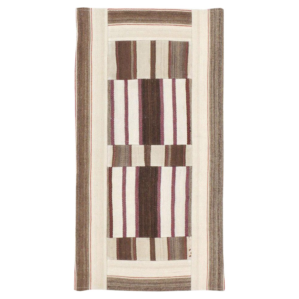 Tappeto turco contemporaneo a trama piatta patchwork in vendita