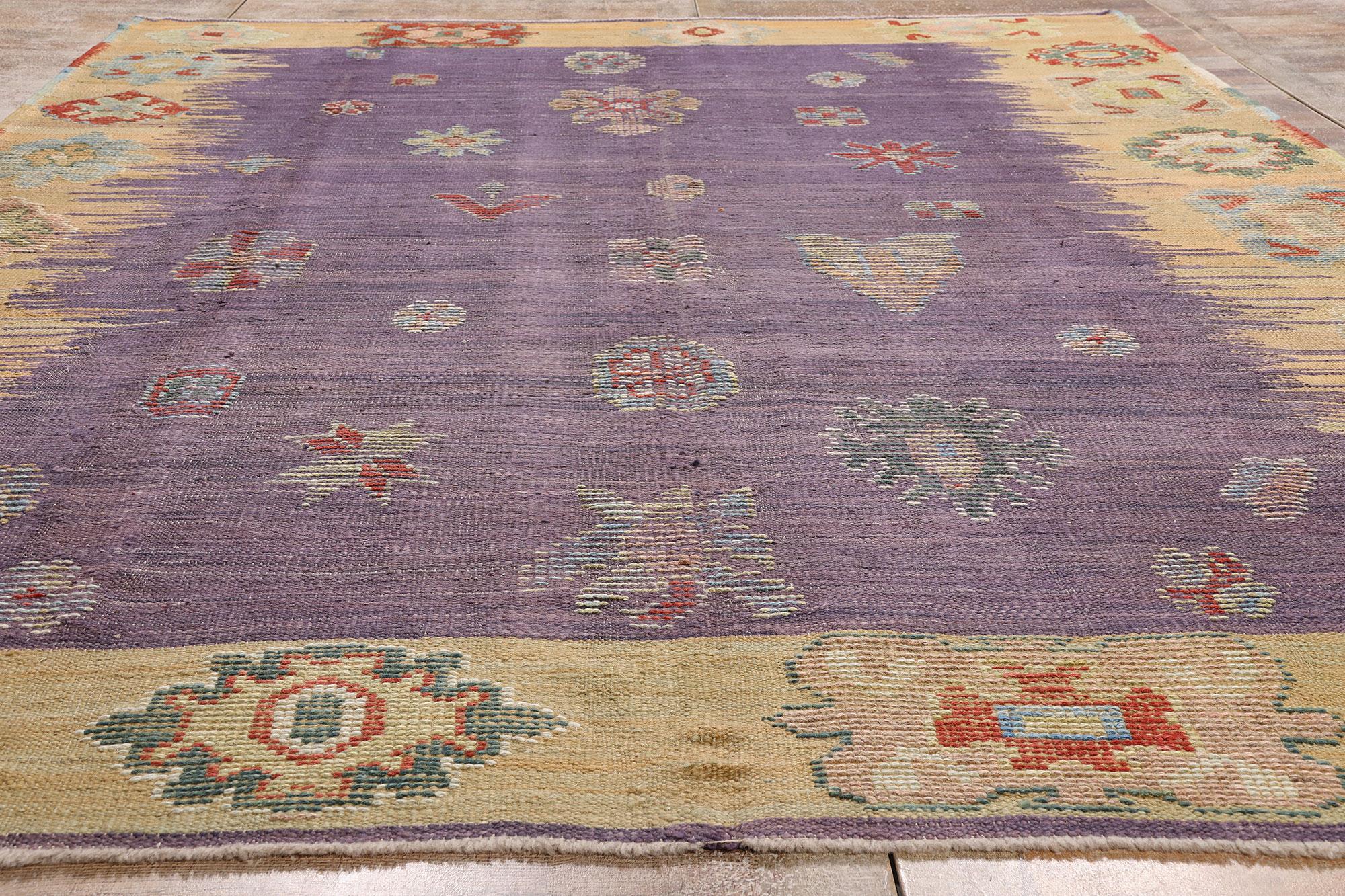 Zeitgenössischer türkischer Kelim-Teppich im Stammesstil im Zustand „Neu“ im Angebot in Dallas, TX