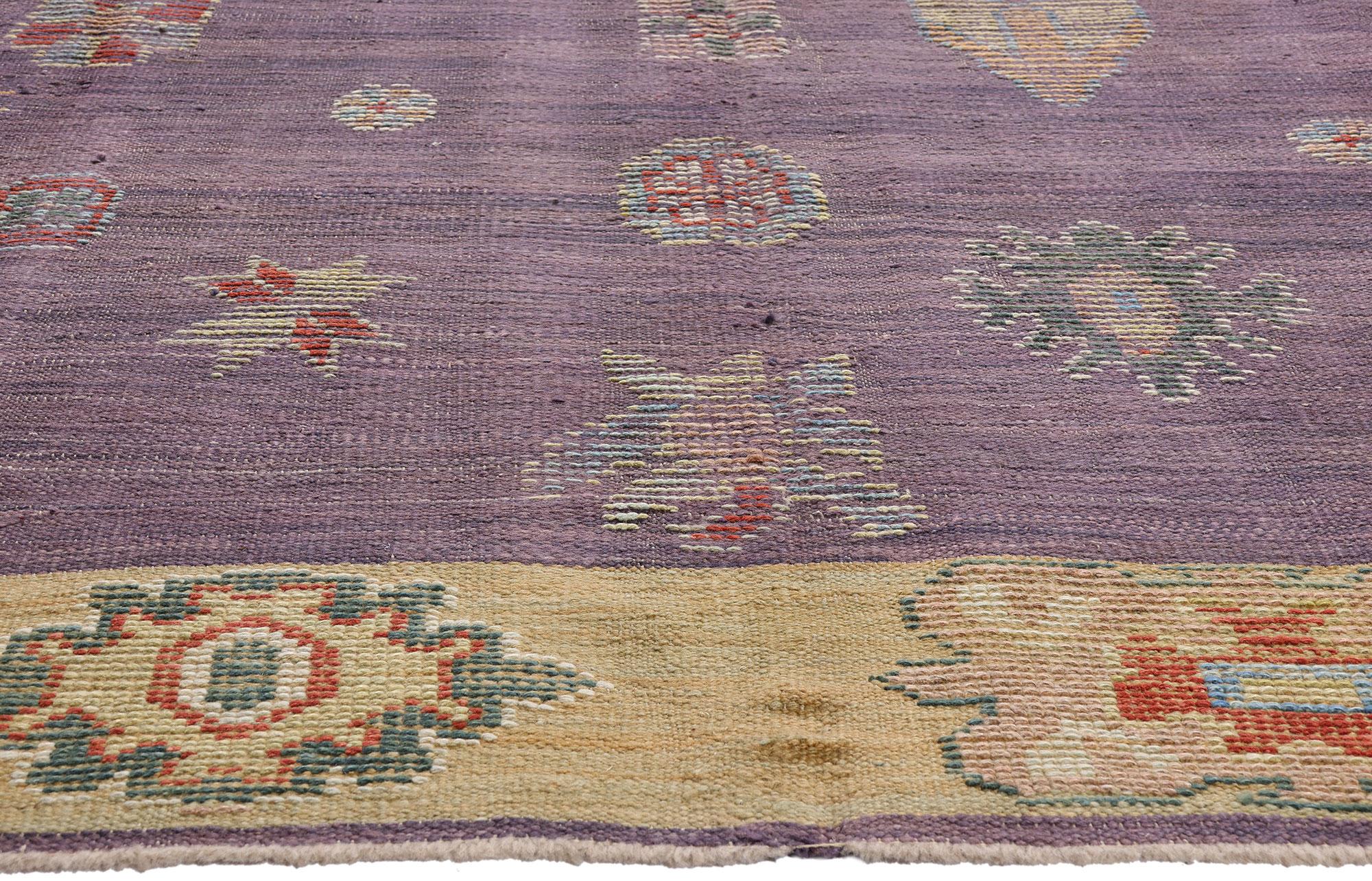 Zeitgenössischer türkischer Kelim-Teppich im Stammesstil (Wolle) im Angebot