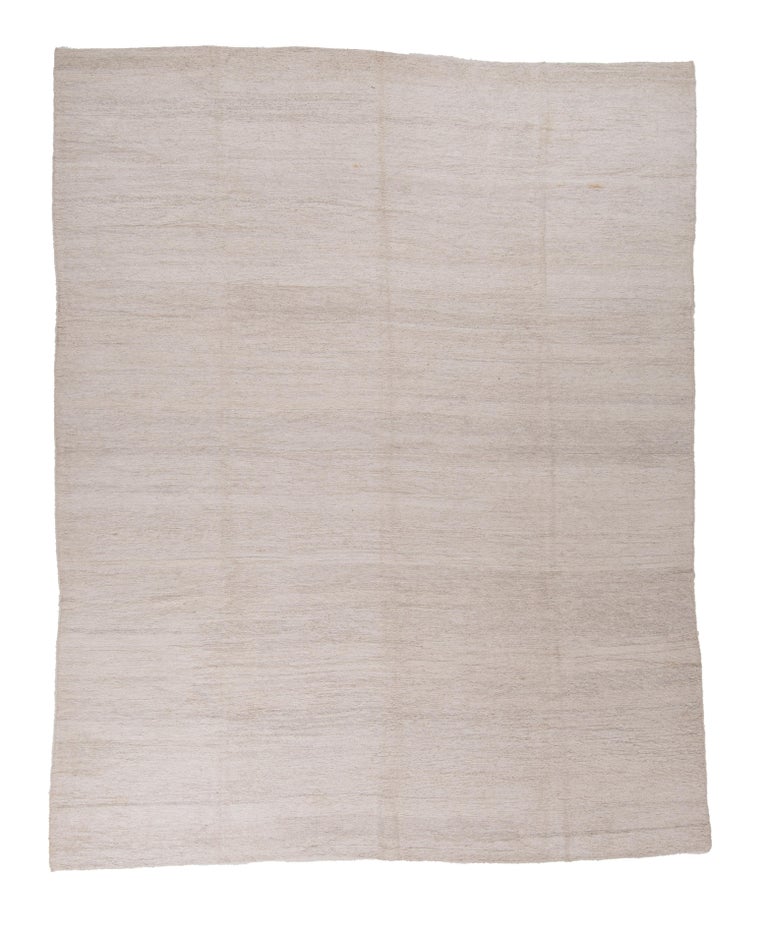 Contemporary Turkish Large Sumak Rug Made with Recycled Hemp For Sale