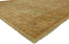 New Contemporary Turkish Oushak Rug with Rustic Arts & Crafts Style