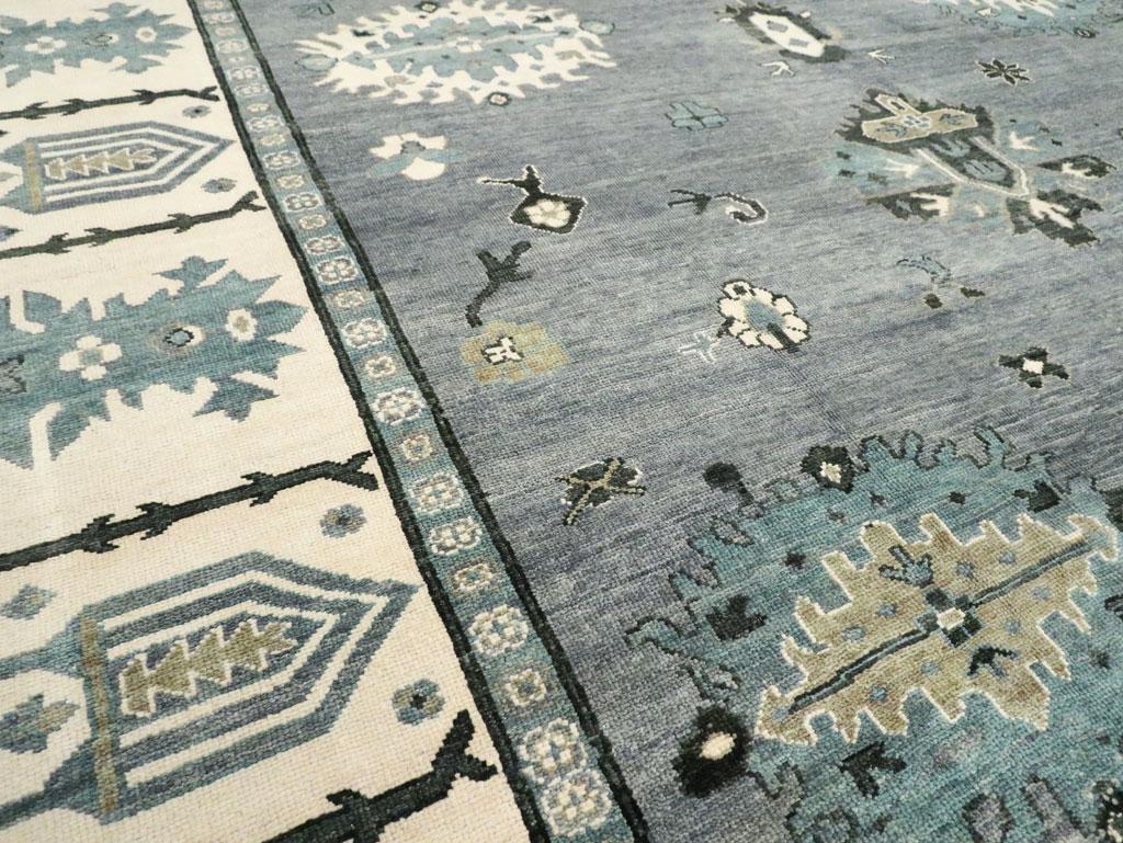 Wool Contemporary Turkish Oushak Oversize Carpet For Sale
