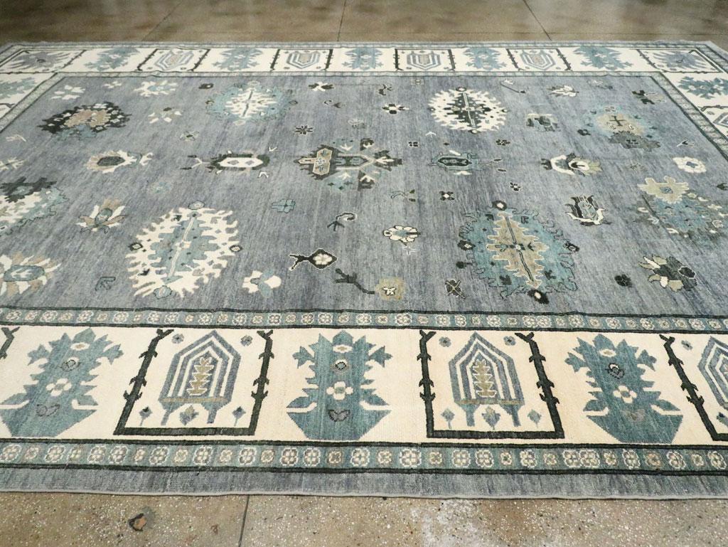Contemporary Turkish Oushak Oversize Carpet For Sale 1