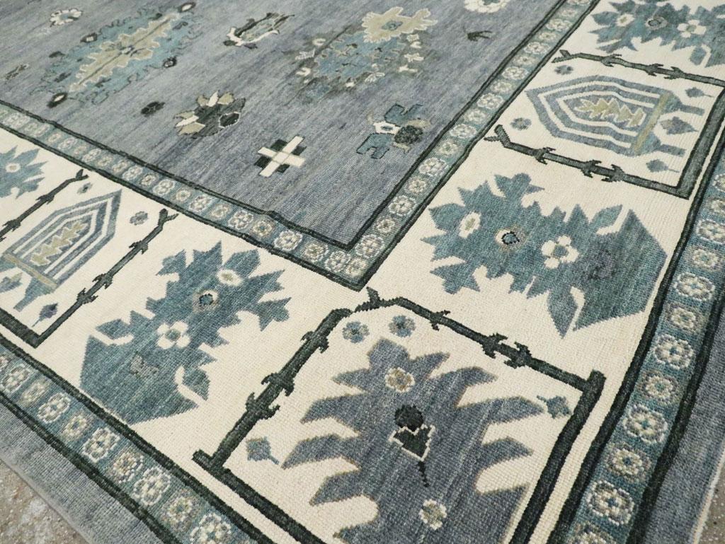 Contemporary Turkish Oushak Oversize Carpet For Sale 3