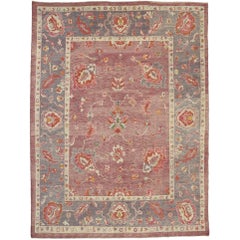 New Contemporary Turkish Oushak Rug with Modern Cosmopolitan Style