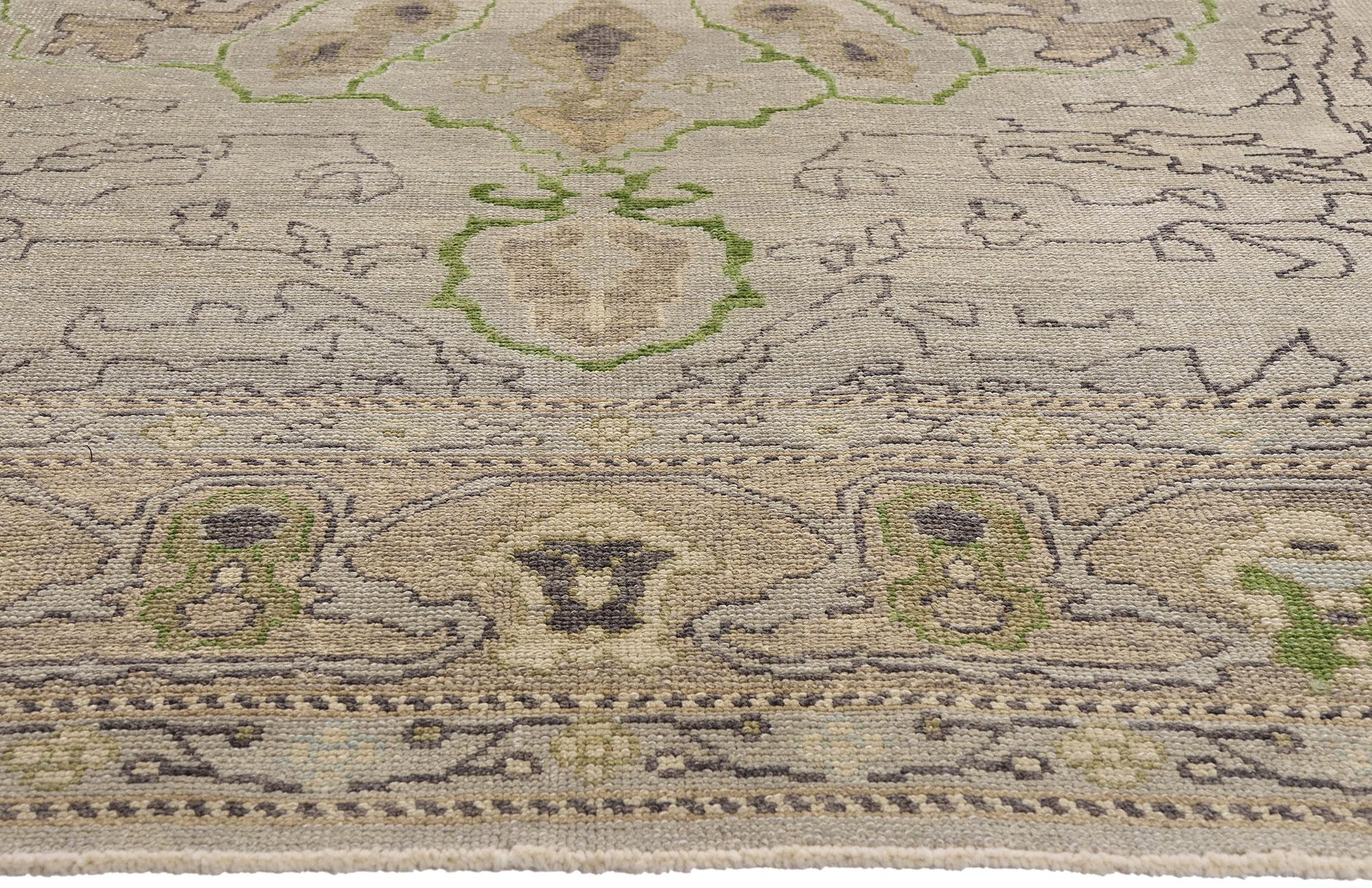 Zeitgenössischer türkischer Oushak-Teppich im modernen Stil im Angebot 2