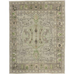 Tapis turc contemporain d'Oushak avec style moderne