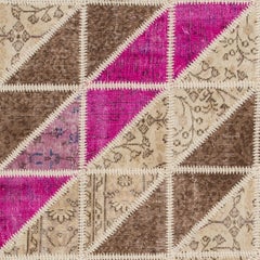 Bespoke Patchwork Rug. Handmade from Vintage Turkish Carpets. Made to measure