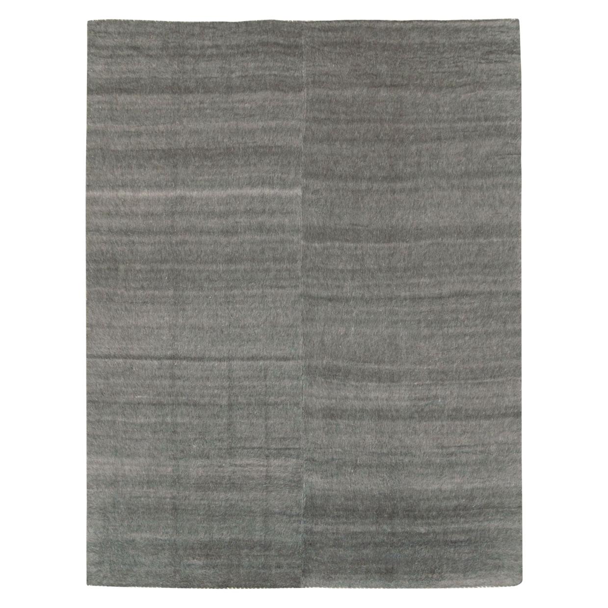 Contemporary Turkish Room Size Carpet in a Grey Minimalist Design For Sale
