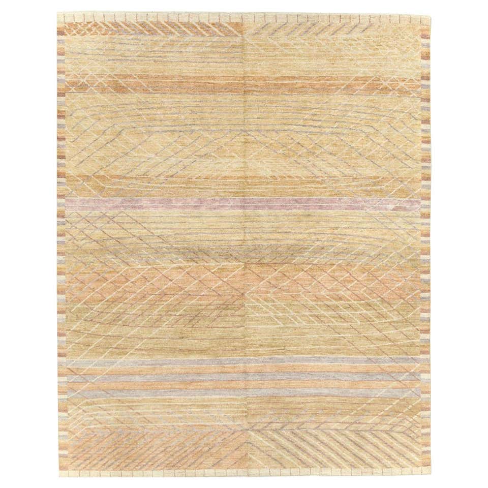 Pale Turkish Room size Rug For Sale at 1stDibs