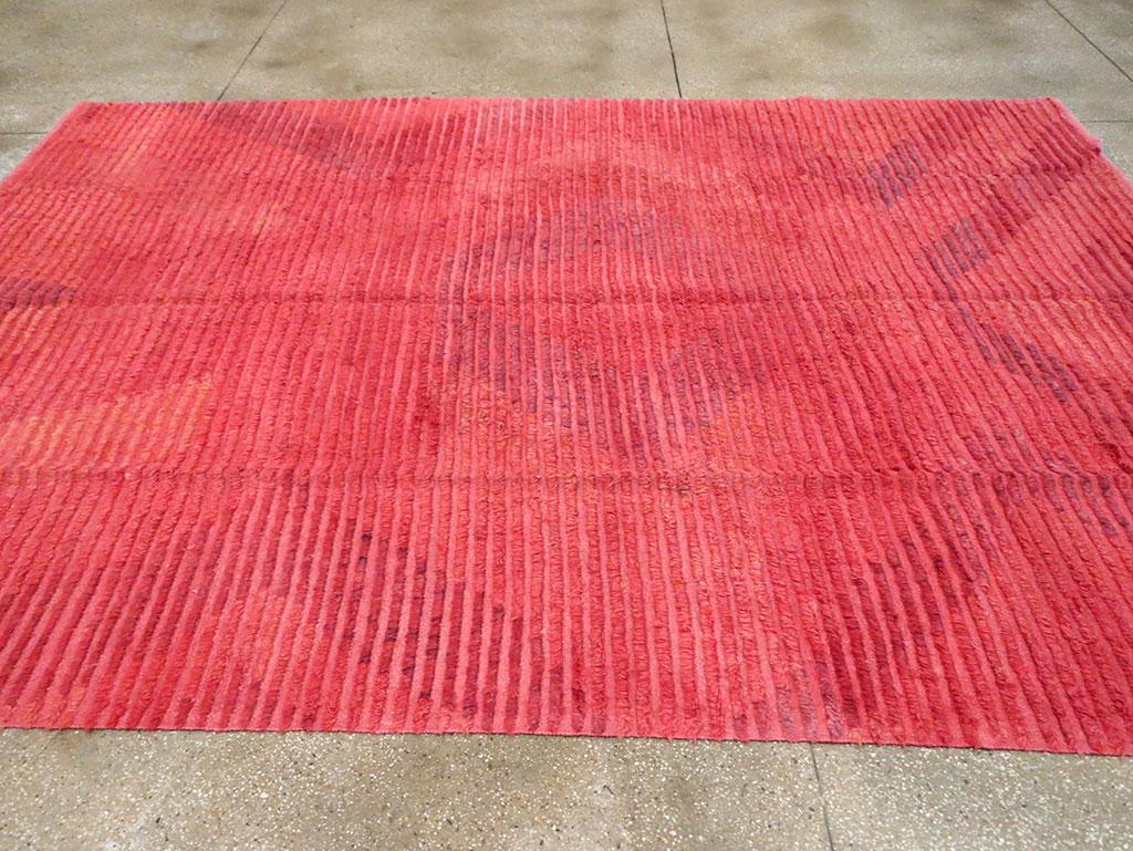 Contemporary Turkish Room Size Carpet in Pink 1