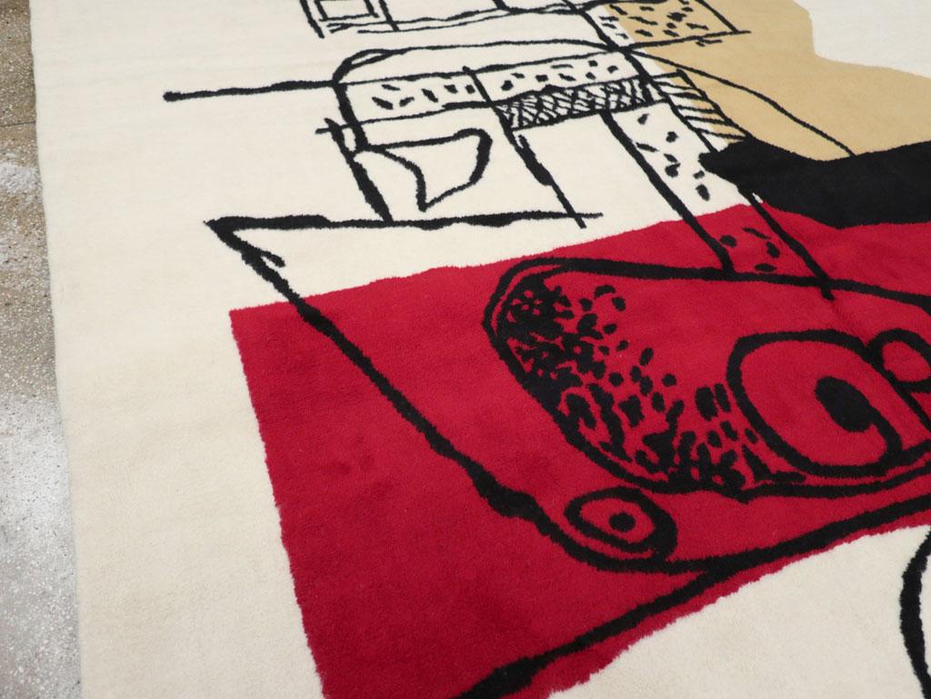 Moderne Tapis de chambre contemporain de style Le Corbusier en vente