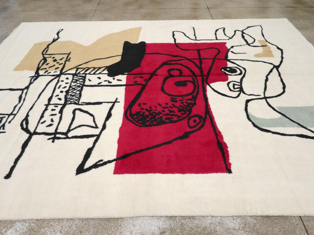 Turc Tapis de chambre contemporain de style Le Corbusier en vente