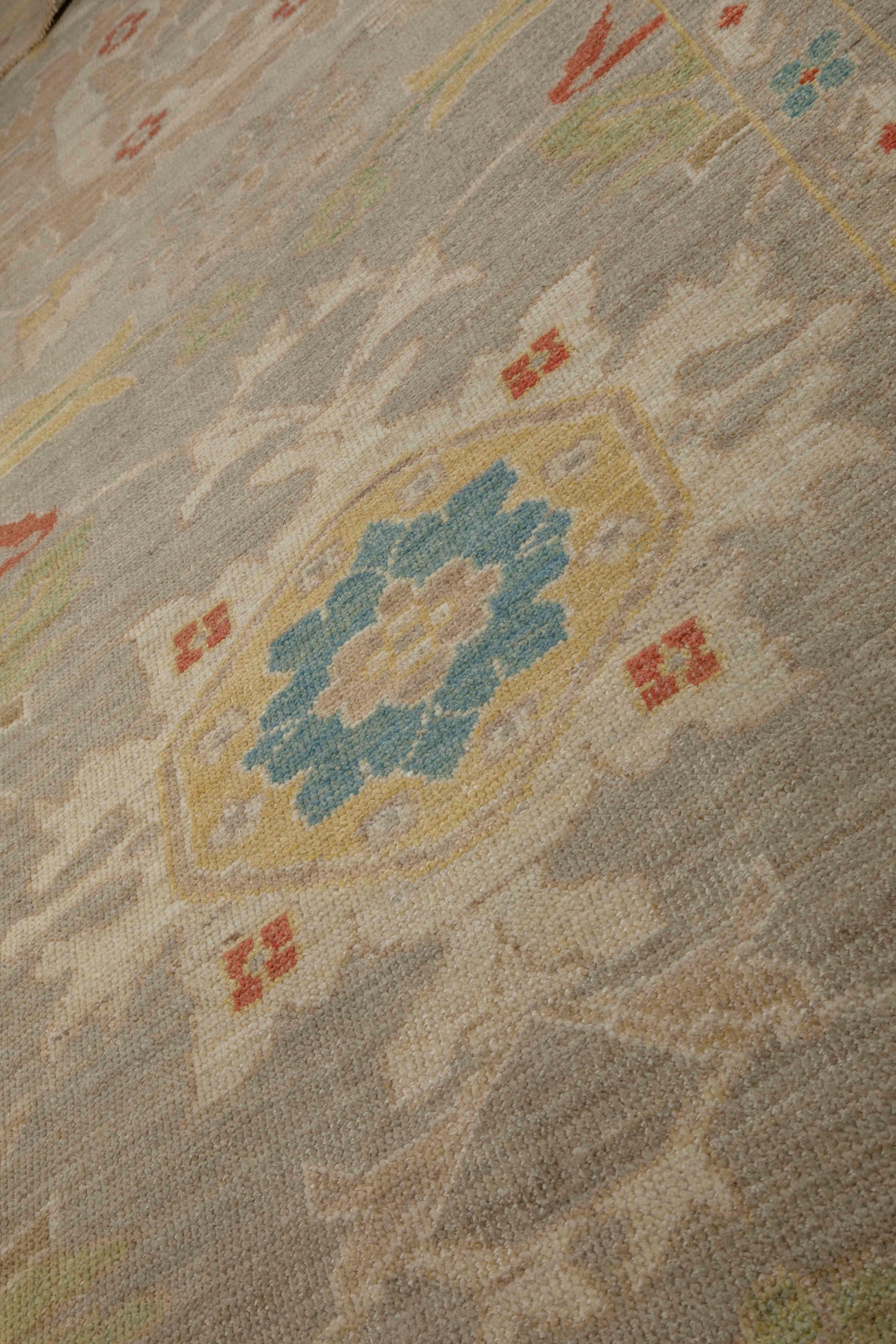 Islamic Contemporary Turkish Runner Rug with Sultanabad Woven Floral Patterns For Sale