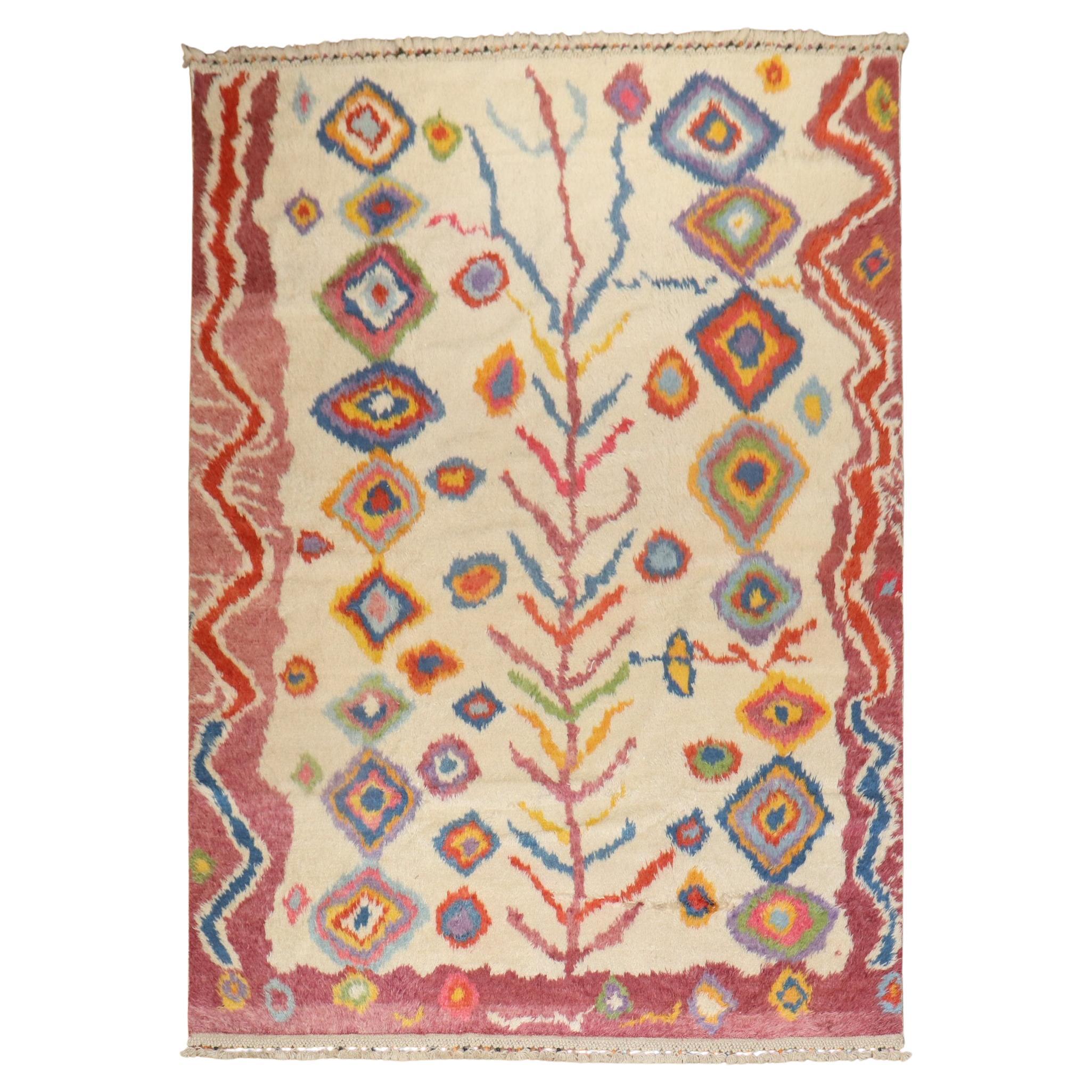 Contemporary Turkish Tulu Rug For Sale