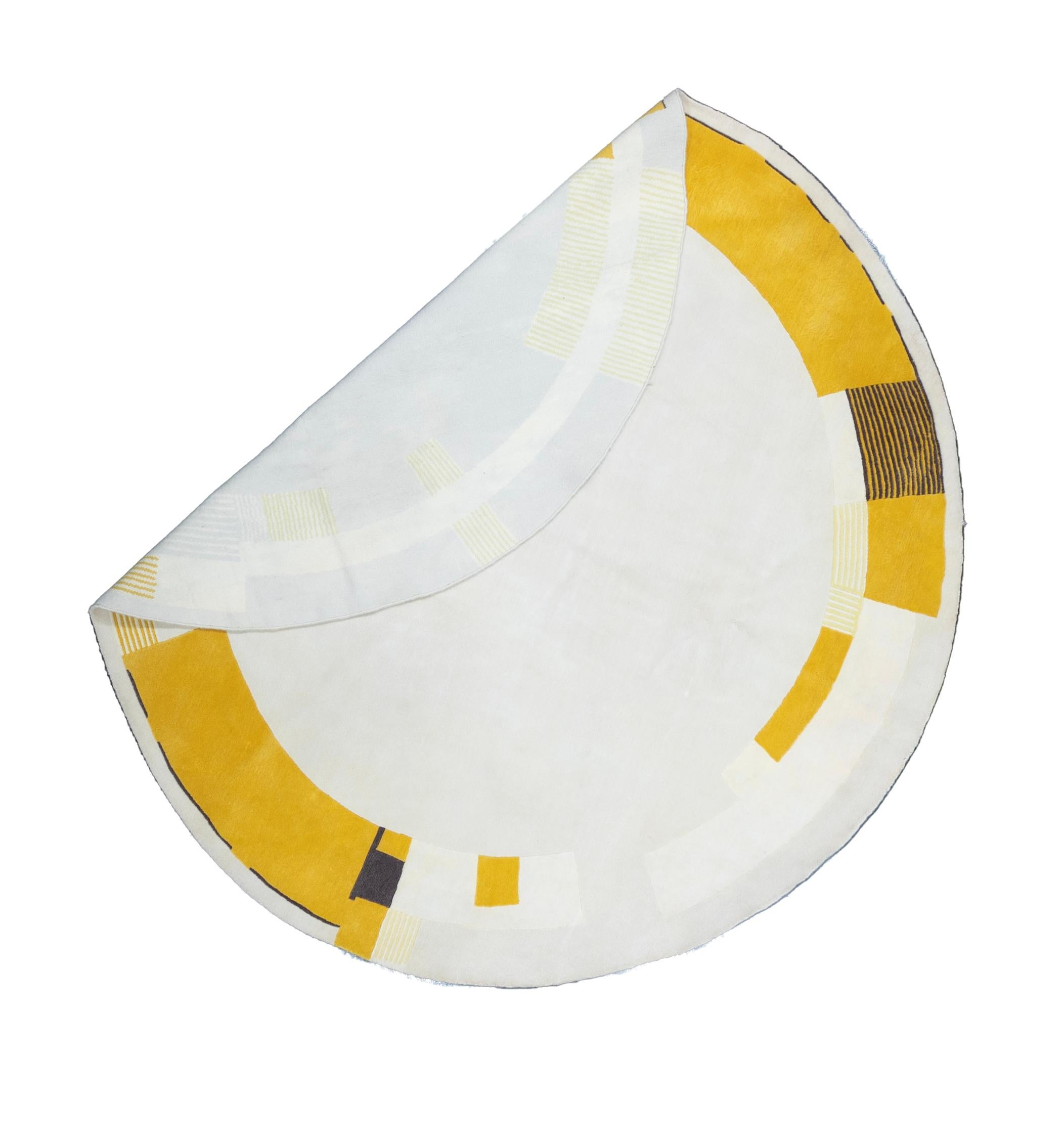 Contemporary Turkish Wool Rug 7'10