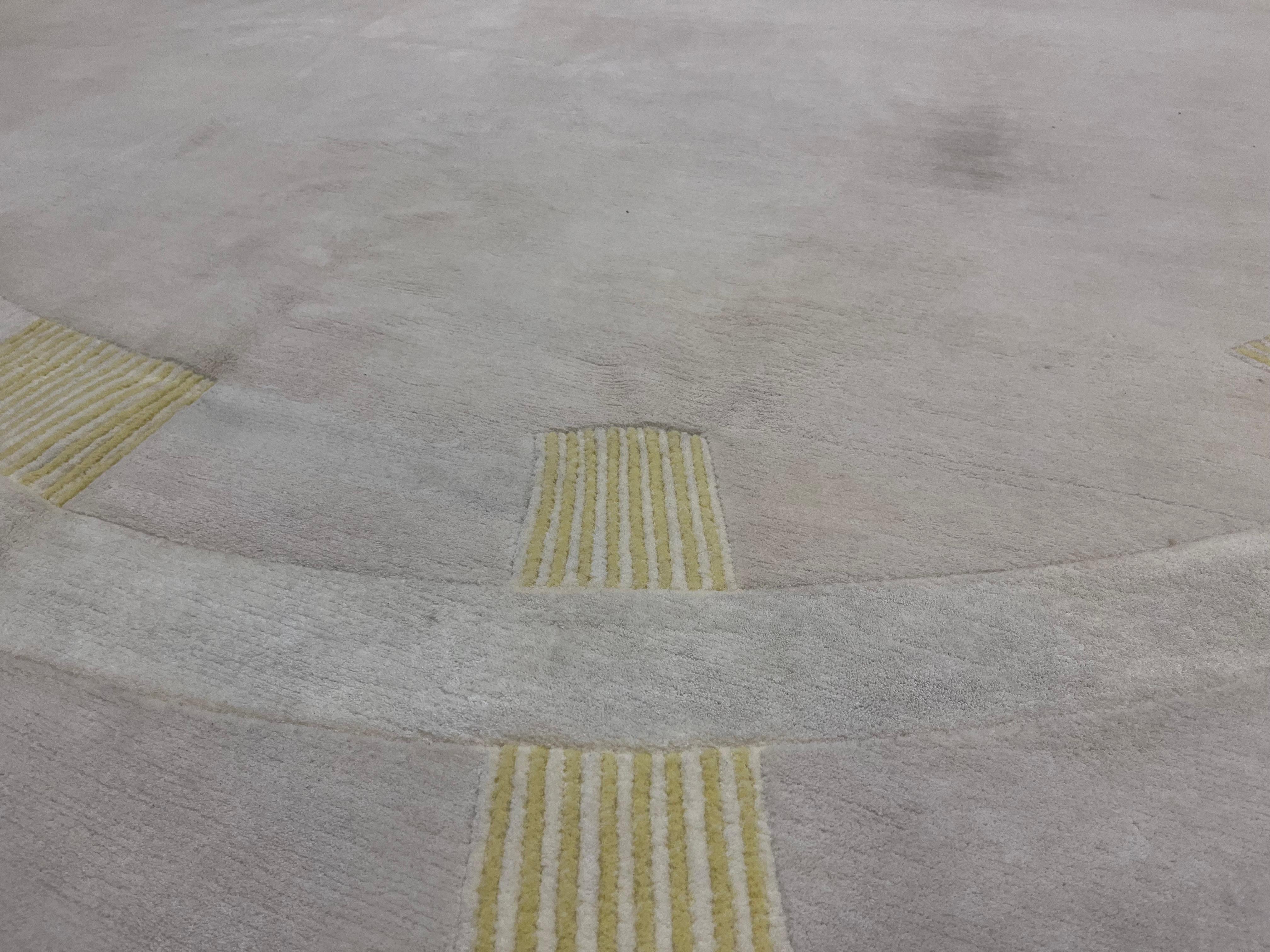 Contemporary Turkish Wool Rug 7'10