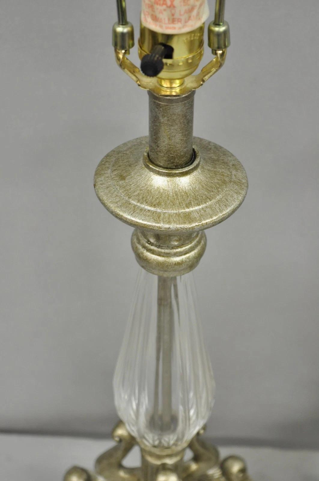 Verre Paire de lampes de table contemporaines en verre et résine de style toscan et méditerranéen en vente