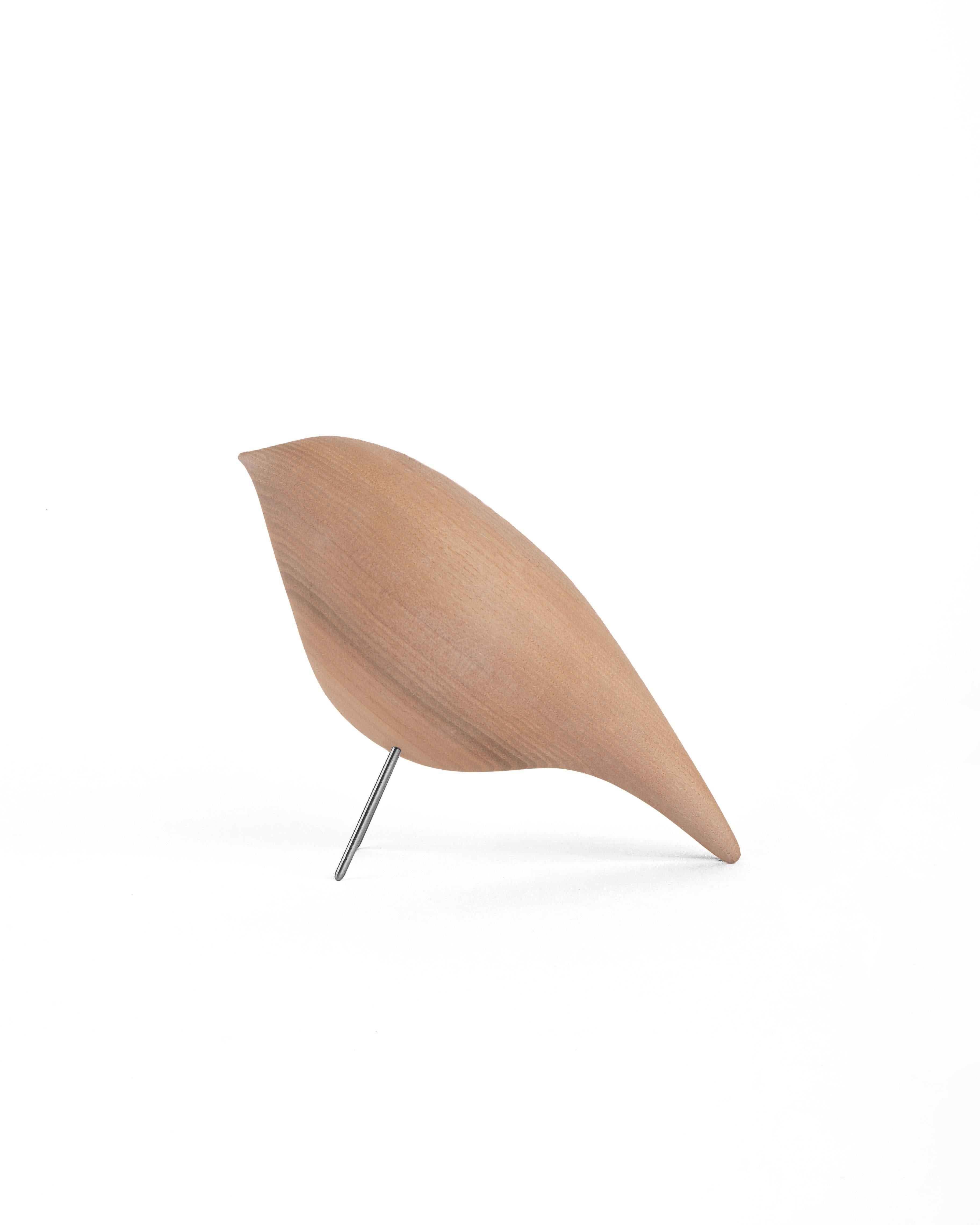 Contemporary 'Tweety Decorative Bird CS1' by Noom, Natural Ashwood, In Stock For Sale 7