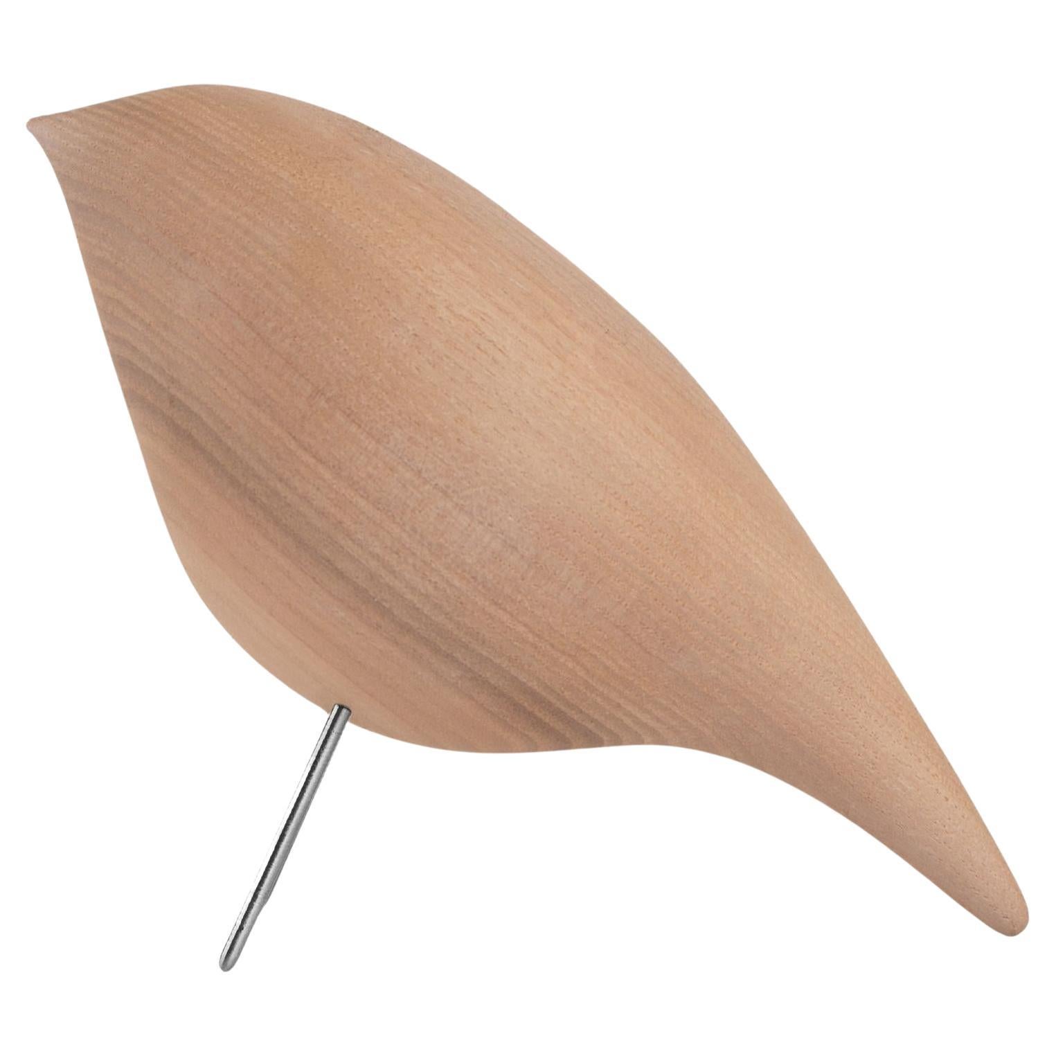 Contemporary 'Tweety Decorative Bird CS1' by Noom, Natural Ashwood, In Stock For Sale
