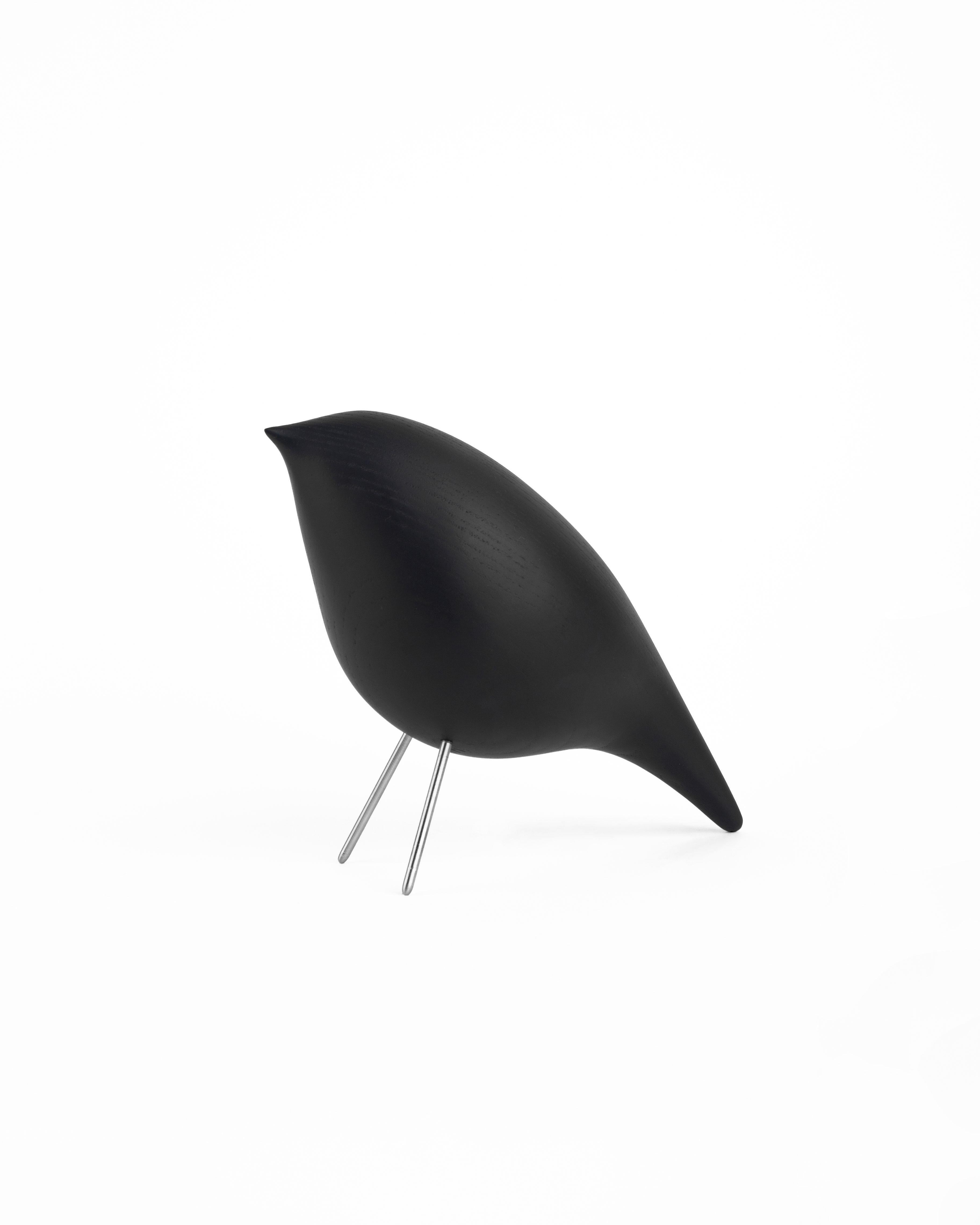 Contemporary 'Tweety Decorative Bird CS3' by Noom, Black Ashwood, In stock For Sale 3