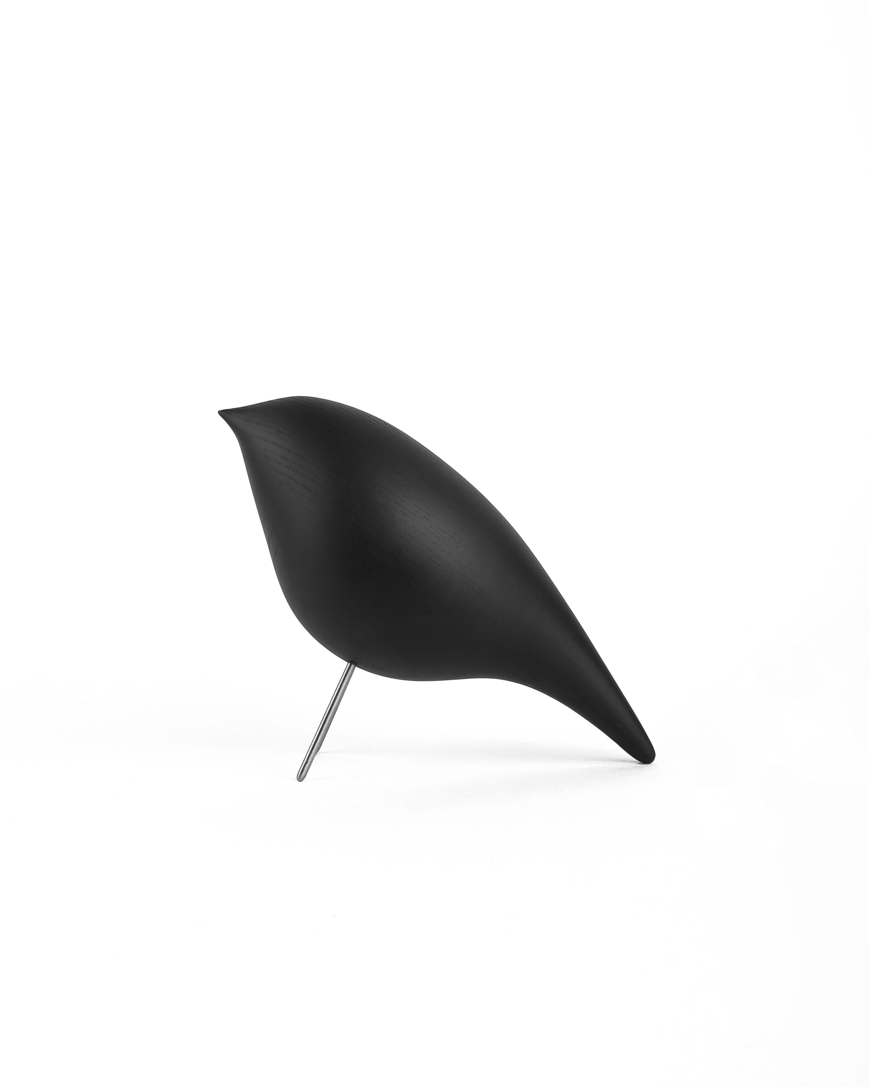 Contemporary 'Tweety Decorative Bird CS3' by Noom, Black Ashwood, In stock For Sale 2