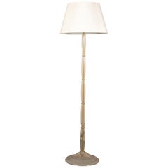 Contemporary Twin Light Gilt Murano Glass Floor Lamp