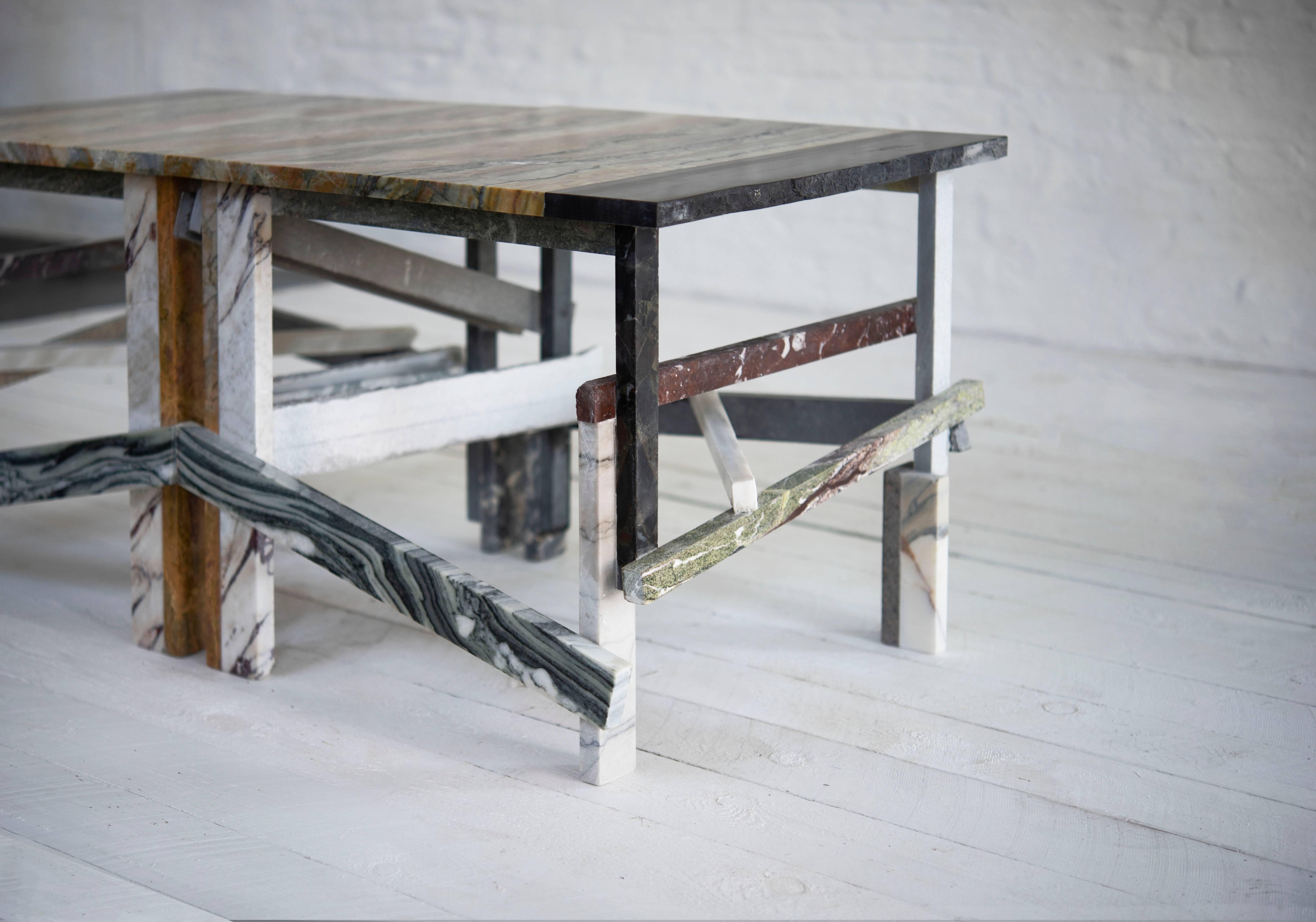 Belgian Contemporary Marble Tables  'Twin Tables' by Atelier Lachaert Dhanis, 2018 For Sale