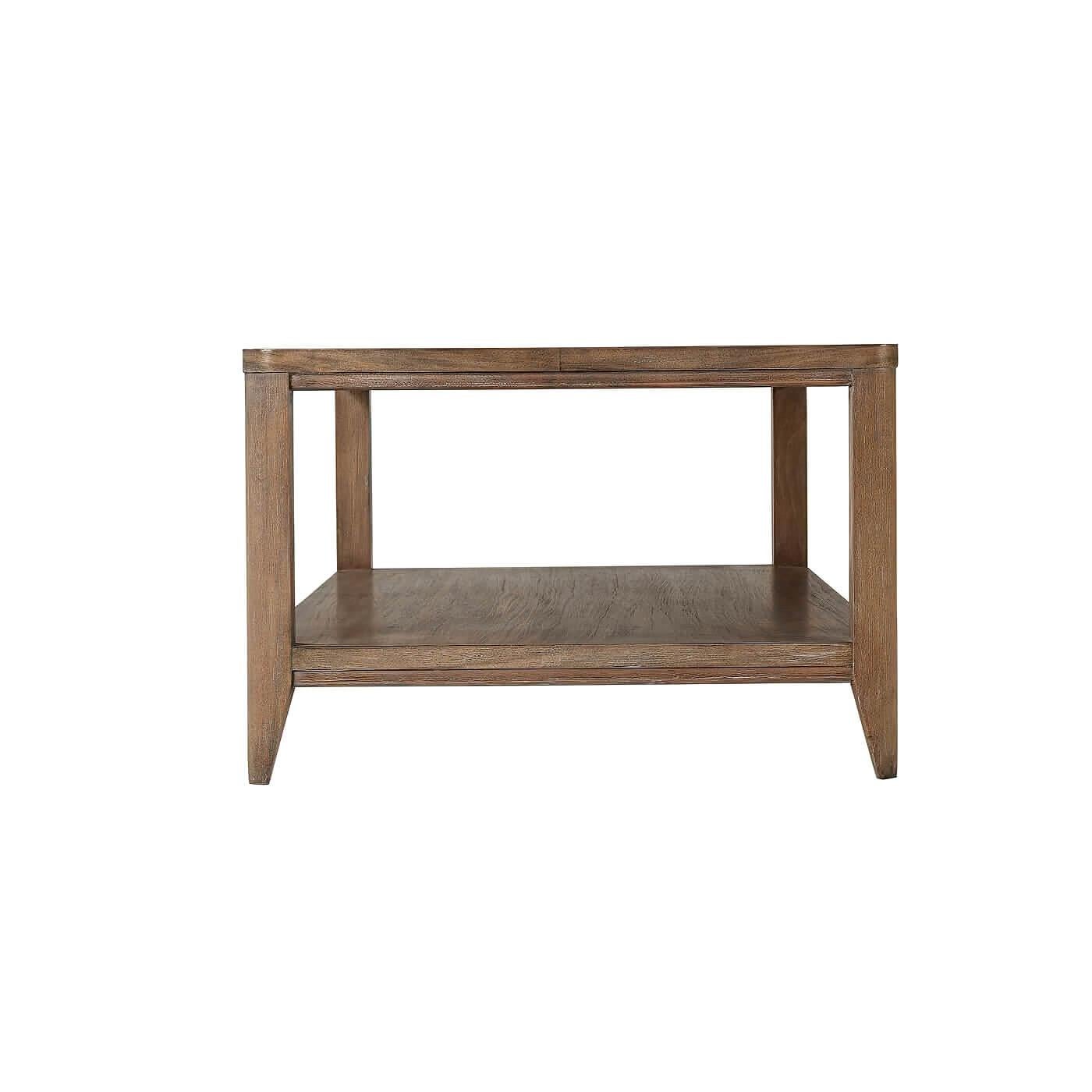 Modern Contemporary Two-Tier Coffee Table