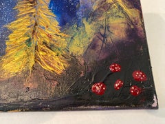 Peinture sur toile abstraite contemporaine de Tyler Murphy - Lumières du Nord