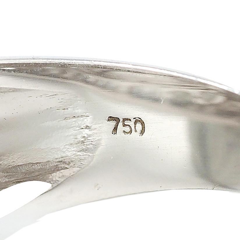 Anillo Halo Contemporáneo Tipo A Jadeíta Jade Diamante Oro Blanco 18 Kilates GIA en venta 5