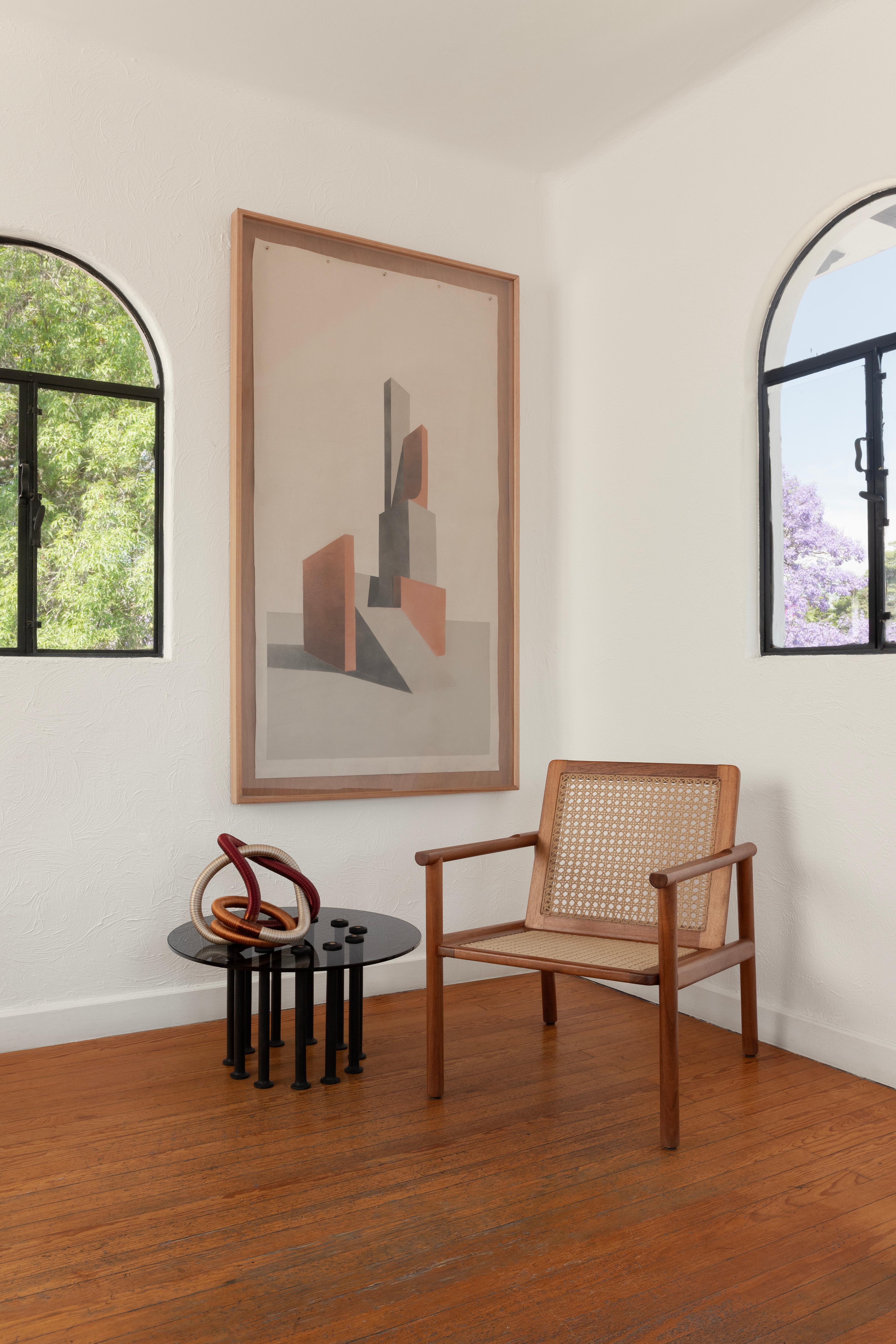 Contemporary Tzalam Couchtisch aus Holz und Glas MOLINILLO 211 von Colección Estudio im Angebot 2