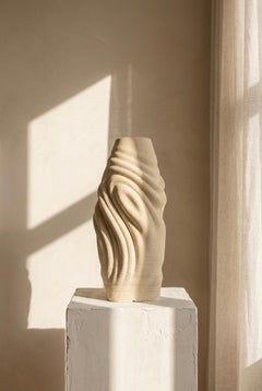 Contemporary Unglazed Stoneware Sculpture by Oguz, Contour Object I, 2026
