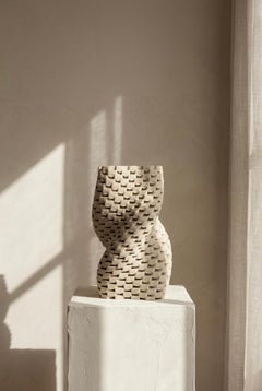 Contemporary Unglazed Stoneware Sculpture by Oguz, Vortex Object I, 2024