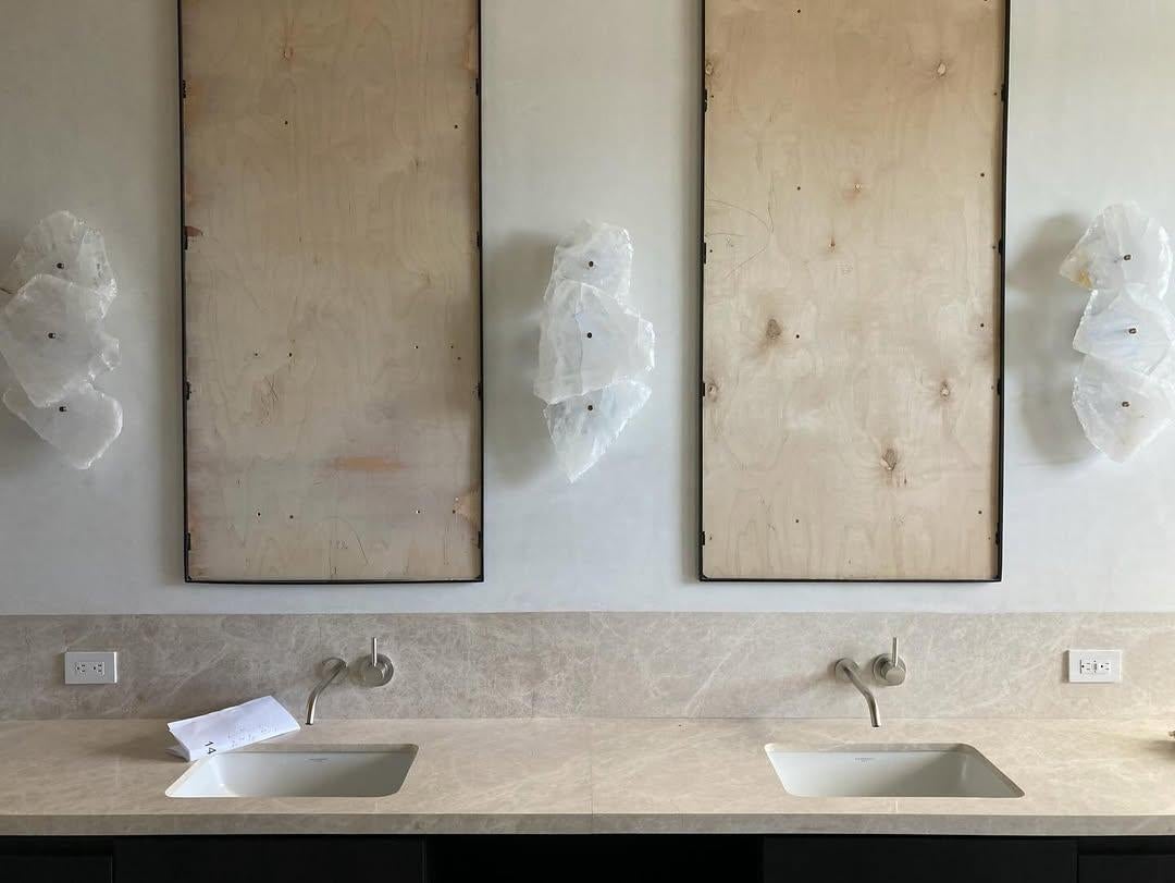Contemporary Unique Form Triple Clear Quartz Sconce by Christopher Boots For Sale 5