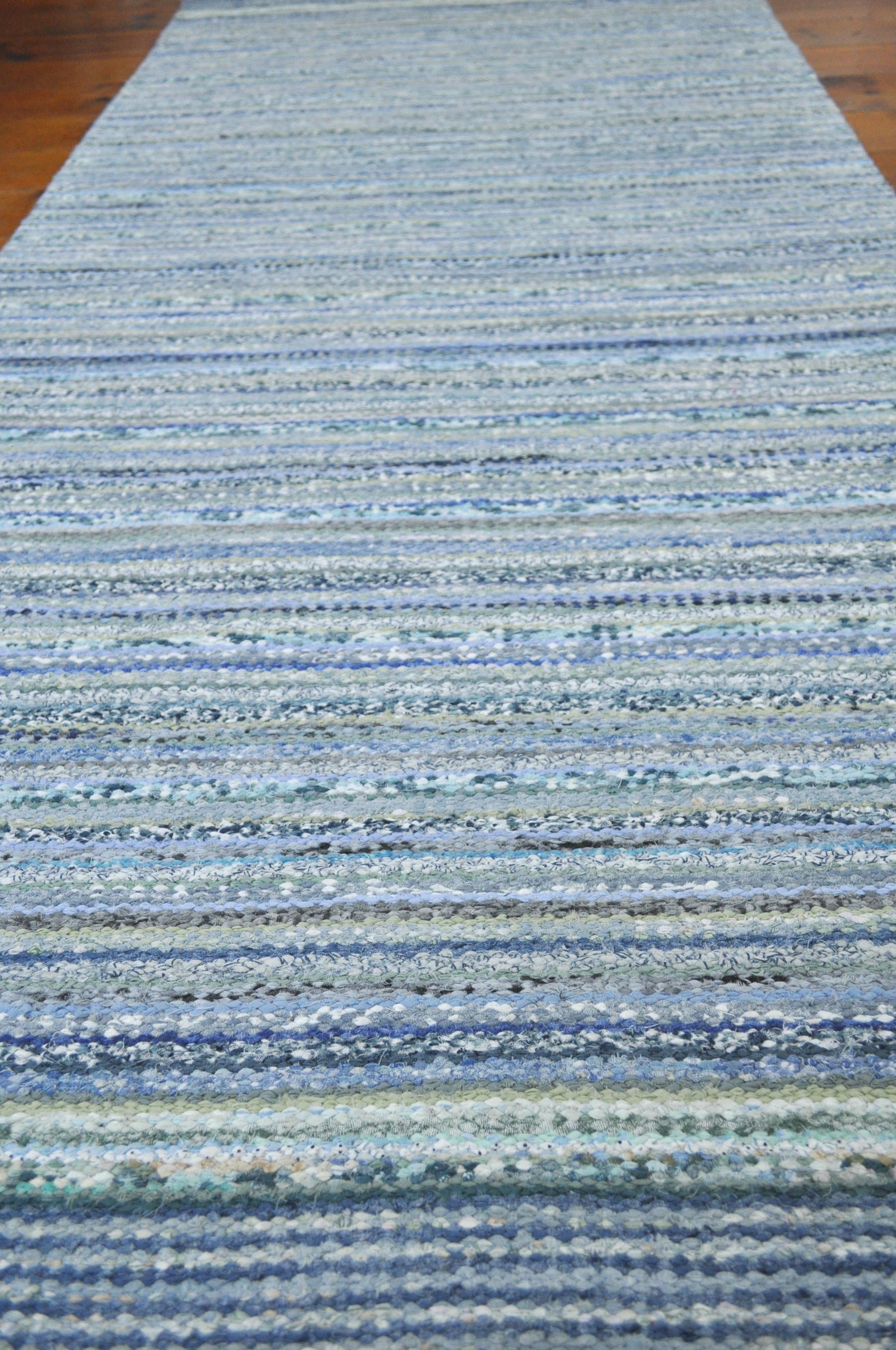 Contemporary Unique Handwoven Danish Rug in Recycled Materials In New Condition For Sale In Vordingborg, DK