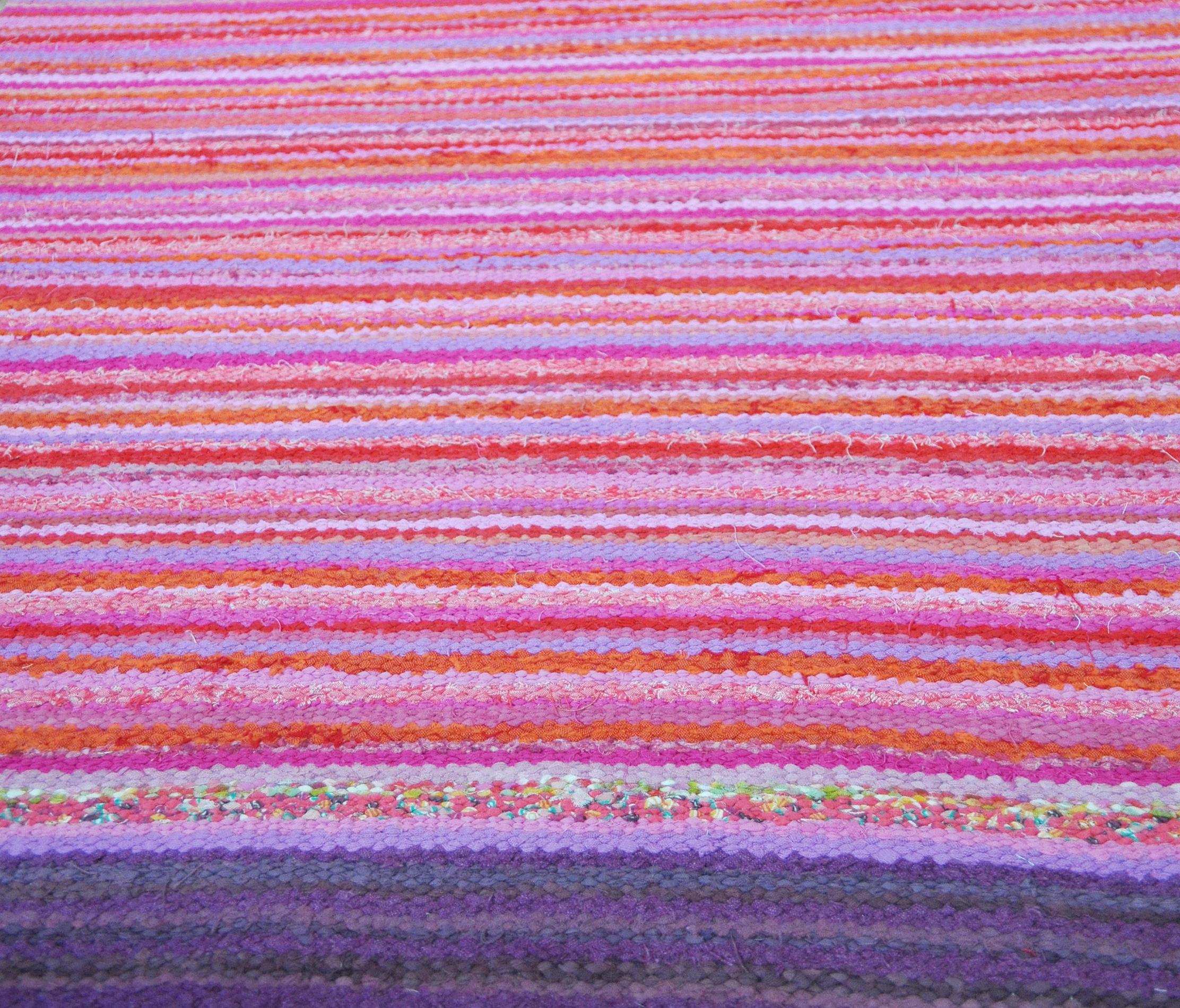 Contemporary Unique Handwoven Danish Rug in Recycled Materials In New Condition For Sale In Vordingborg, DK