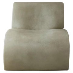 Contemporary Unique Natural Beige Fiberglass Curl Up Lounge Chair by kar