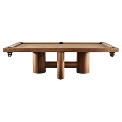 Contemporary unique pool table in American Walnut (customisable) by Tim Vranken