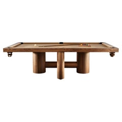 Contemporary unique pool table in American Walnut (customisable) by Tim Vranken