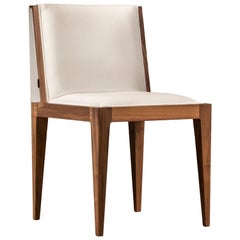 Contemporary Upholstered Chair Made of Ash Wood, by Morelato