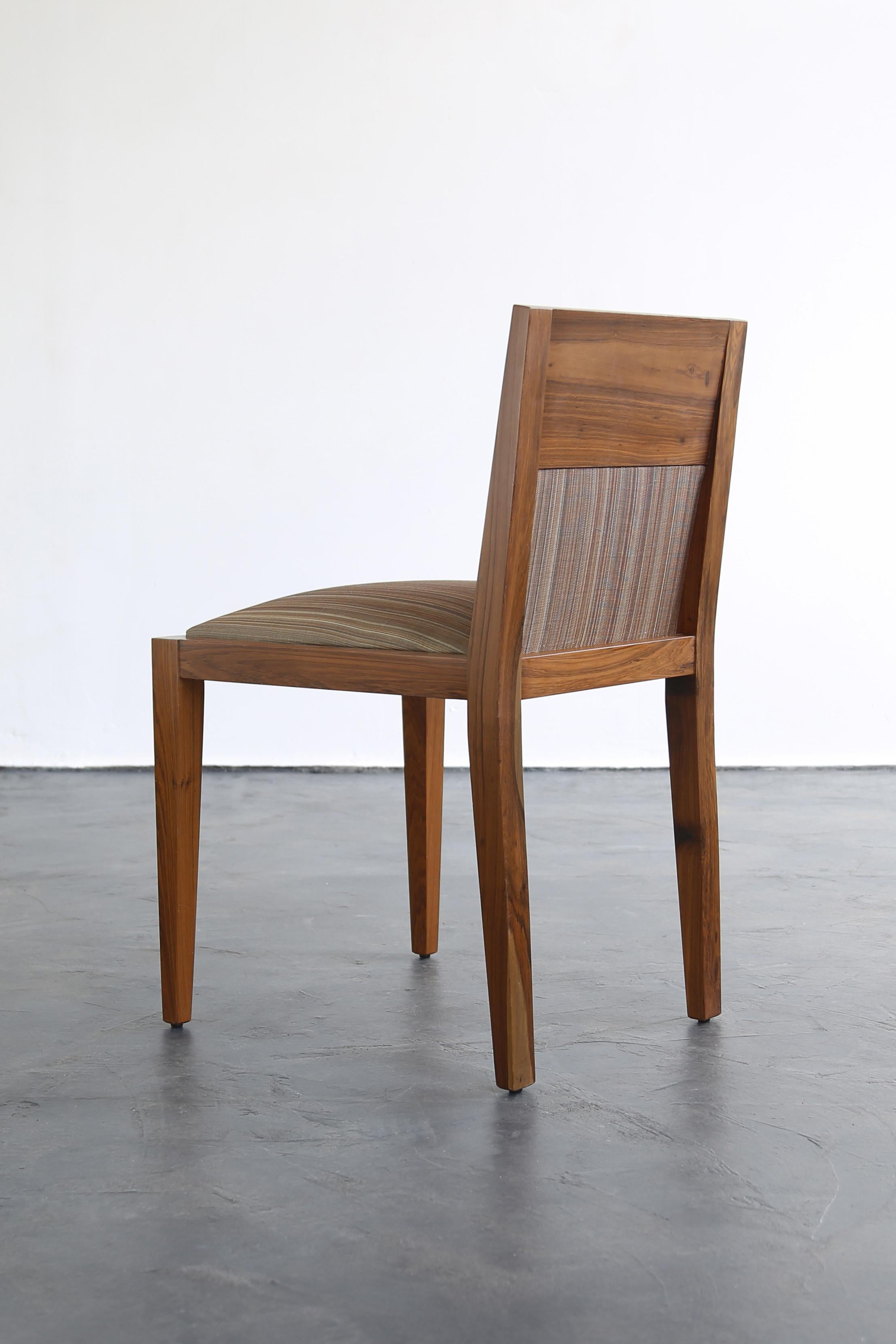 Modern Contemporary Wood Dining Chair by Costantini, Palermo Hollywood, In Stock For Sale