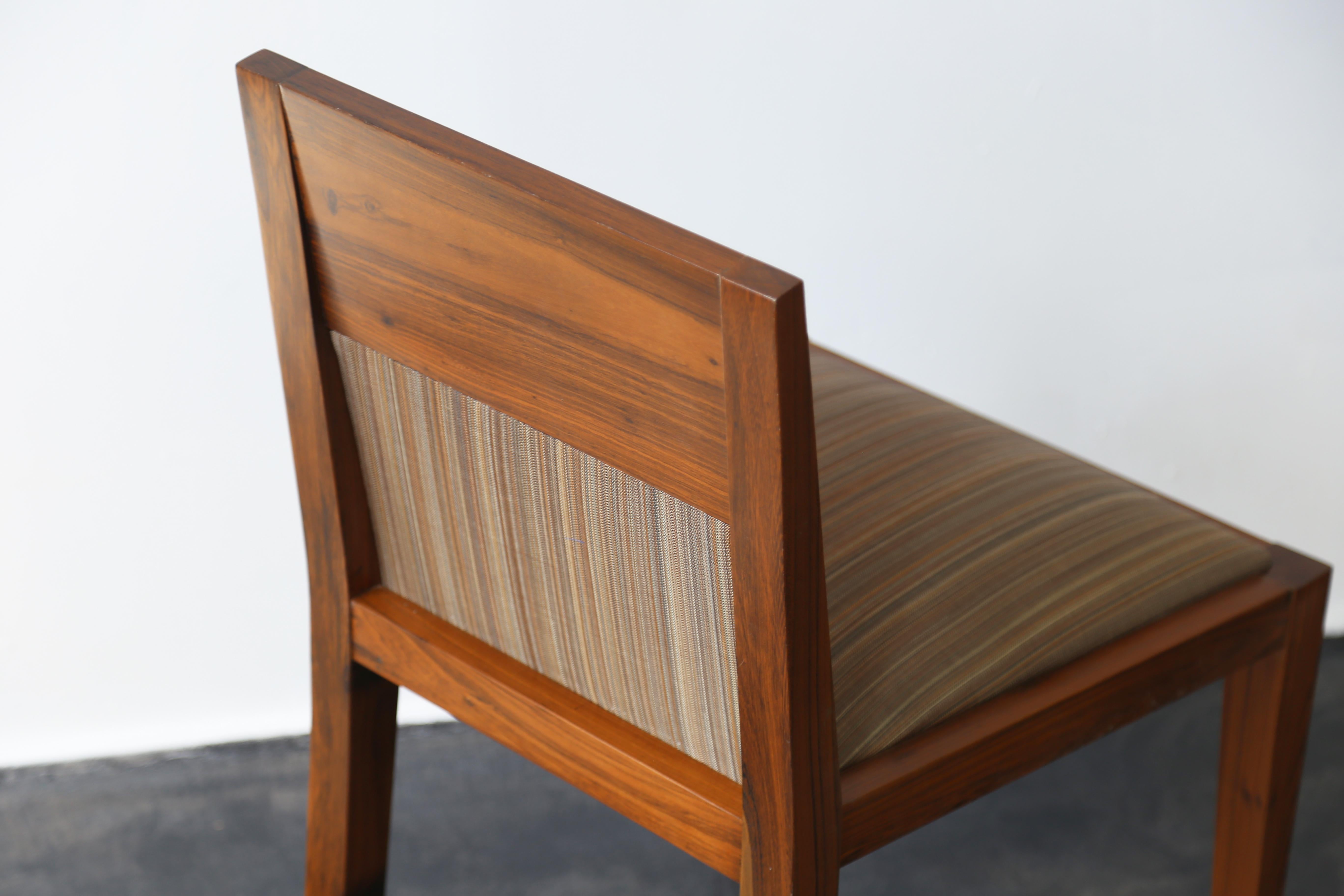 Contemporary Wood Dining Chair by Costantini, Palermo Hollywood, In Stock For Sale 2