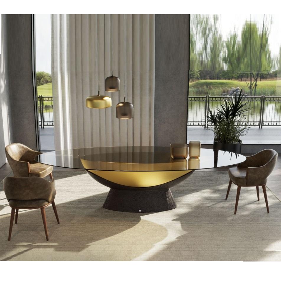 Portuguese Contemporary Upholstered Dining in Leatherette For Sale
